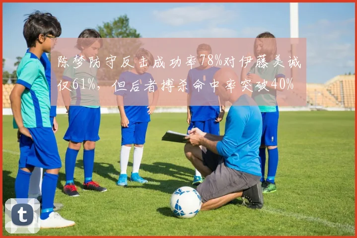 陈梦防守反击成功率78%对伊藤美诚仅61%，但后者搏杀命中率突破40%